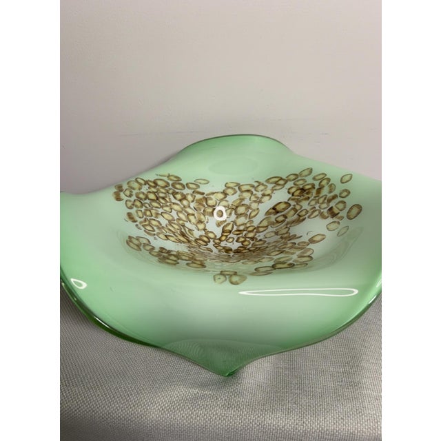 Murano 1960s Mid-Century Modern 18" Murano Glass Murrine Handkerchief Bowl For Sale - Image 4 of 11