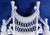 Heywood-Wakefield Antique Heywood Wakefield Attributed White Ornate Wicker Platform Rocker / Rocking Chair ~Circa: 1890 - 1915~ For Sale - Image 4 of 18
