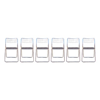 Vintage Model Rappen Folding Chairs by Niels Gammelgaard for Ikea, 1978, Set of 6 For Sale
