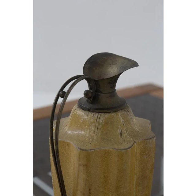 Vintage Italian Parchment Jug from Distillery Moroni, 1970s For Sale - Image 6 of 7