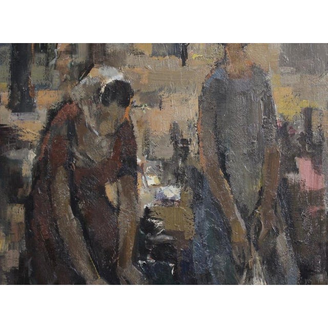 A. Clement, The Washerwomen, 20th Century, Oil Painting on Board, Framed For Sale - Image 13 of 18