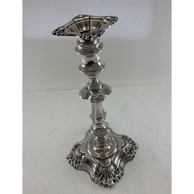 Exquisite & Rare Silver Candlestick by James Dixon & Sons. For Sale - Image 16 of 18