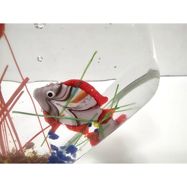 Murano Glass Aquarium Paperweight by Gino Cenedese, 1970s For Sale - Image 9 of 10