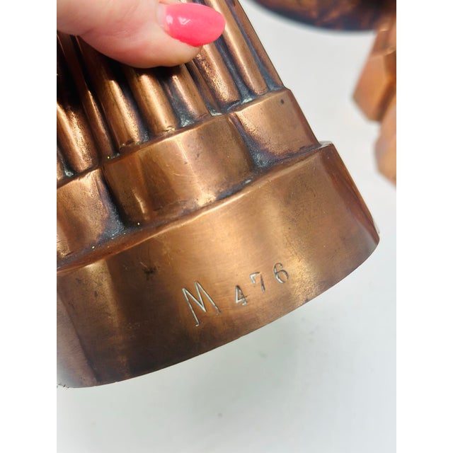 French Collection of Antique Copper Molds, Set of 3 For Sale - Image 3 of 6