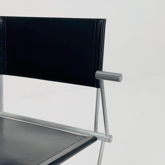 Mid-Century Modern Ballerina Black Dining Chair by Herbert Ohl for Matteo Grassi, Italy, 1980s For Sale - Image 5 of 11