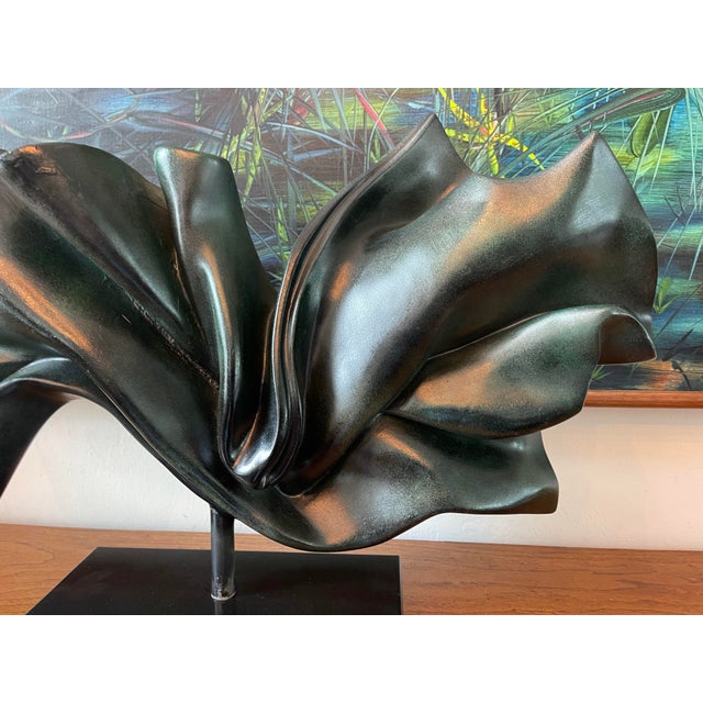 Monumental Signed Zaki Postmodern Abstract Sculpture on Marble Base For Sale In Naples, FL - Image 6 of 12