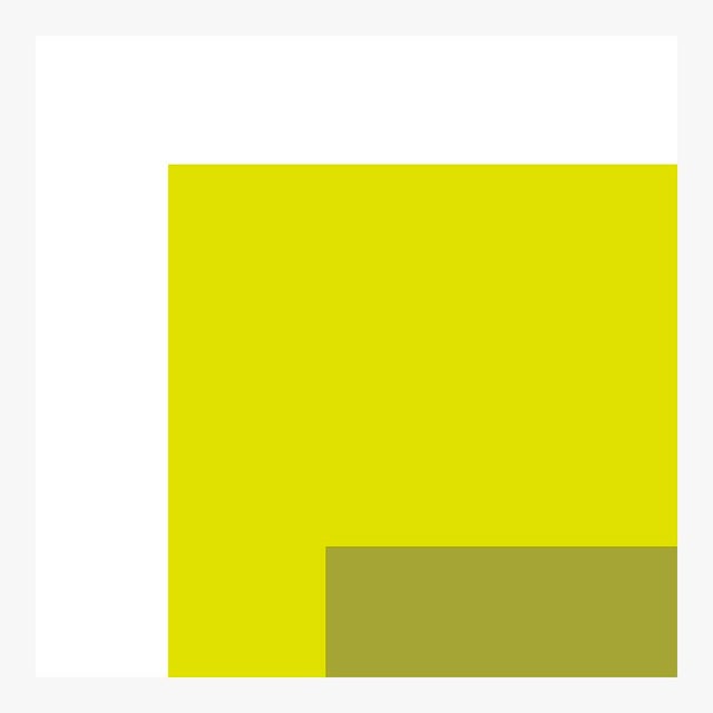 The Interaction of Lime Green and Gray Fine Art Print 20" X 24" by Liz Roache For Sale - Image 4 of 6