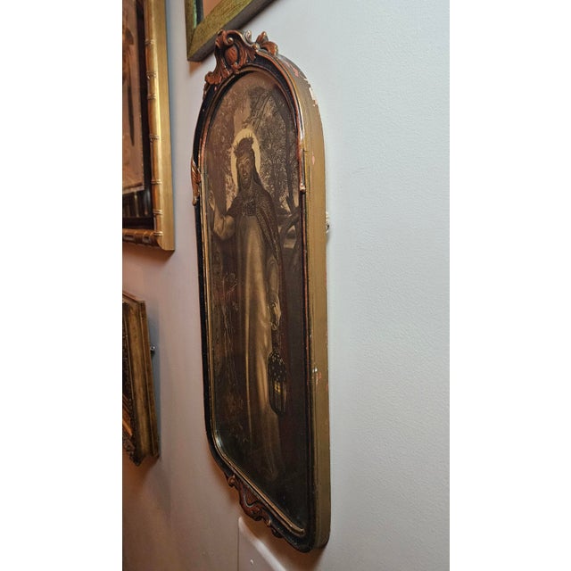 Late 19th Century Late 19th Century Rare Lithograph of "Light of the World" From the Original Painting by William Holman Hunt For Sale - Image 5 of 11