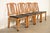 A gorgeous set of four Mid-Century Modern Hollywood Regency Chinoiserie dining chairs In the manner of Henredon USA, Circa...