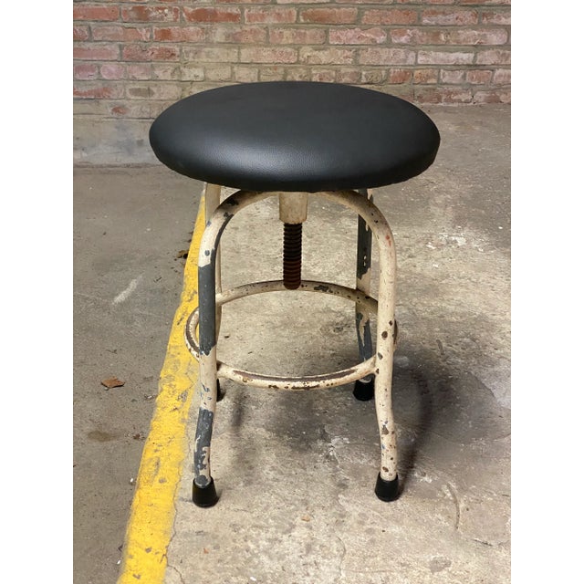 1920s Industrial Adjustable Stool For Sale - Image 5 of 12