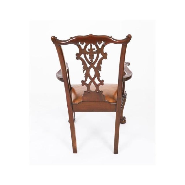 Antique Regency Triple Pillar Dining Table and Chairs, 1800s-1900s, Set of 11 For Sale - Image 14 of 18