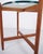 Swedish Cherrywood Side Table with Round Glass Top, 1960s For Sale - Image 9 of 10