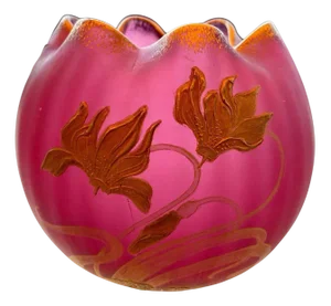 Glass Paste Ball Vase by Montjoye