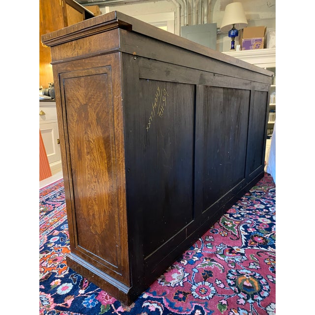Traditional Late 19th Century Regency Style Mahogany Cabinet Sideboard Bookcase For Sale - Image 3 of 14