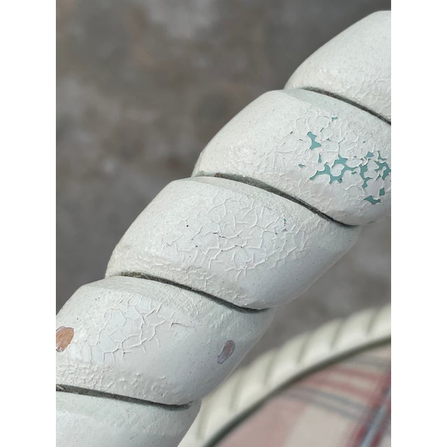 Wood Vintage Twisted Rope Carved Wood Arm Chairs - A Pair For Sale - Image 7 of 10