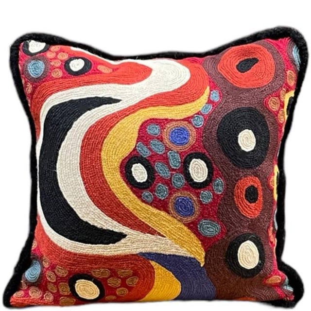 Textile Nalini Cushion by Sohil Design For Sale - Image 7 of 7