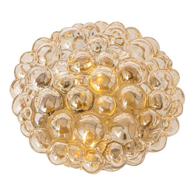 German Bubble Glass Flush Mounts by Helena Tynell, 1970s For Sale