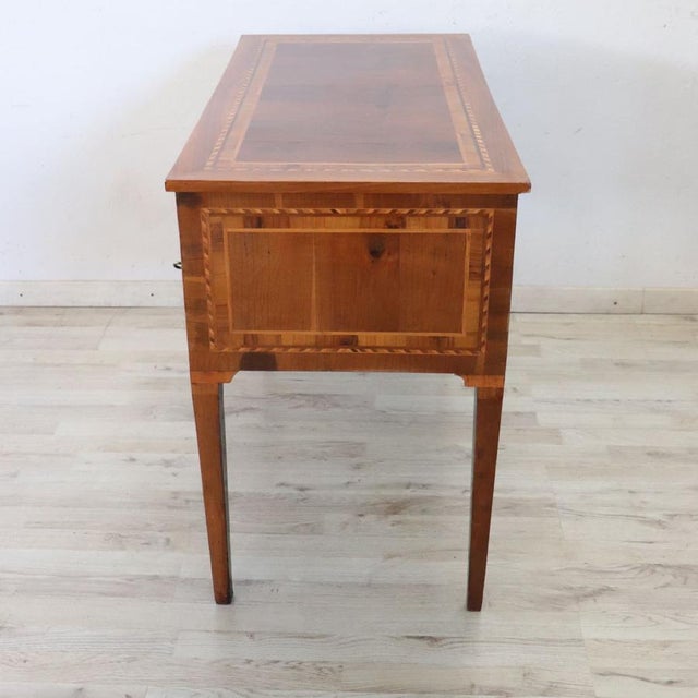 Antique Inlay Walnut Writing Desk, 1800s For Sale - Image 13 of 18