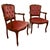 Red French Button Back Salon Chairs, 1970, Set of 2 For Sale - Image 8 of 8