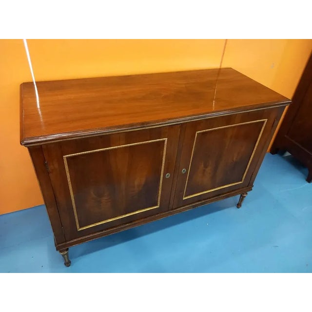 Louis XVI Walnut Credenza For Sale - Image 5 of 6