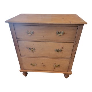 Antique Pine Three Drawers - Chest of Drawers - From England - Circa 1880 For Sale