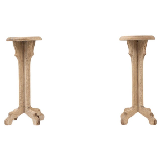 20th Century French Oak Pedestals - A Pair For Sale - Image 15 of 18