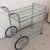Italian Style Faux Bamboo Chrome Bar Cart For Sale - Image 10 of 10