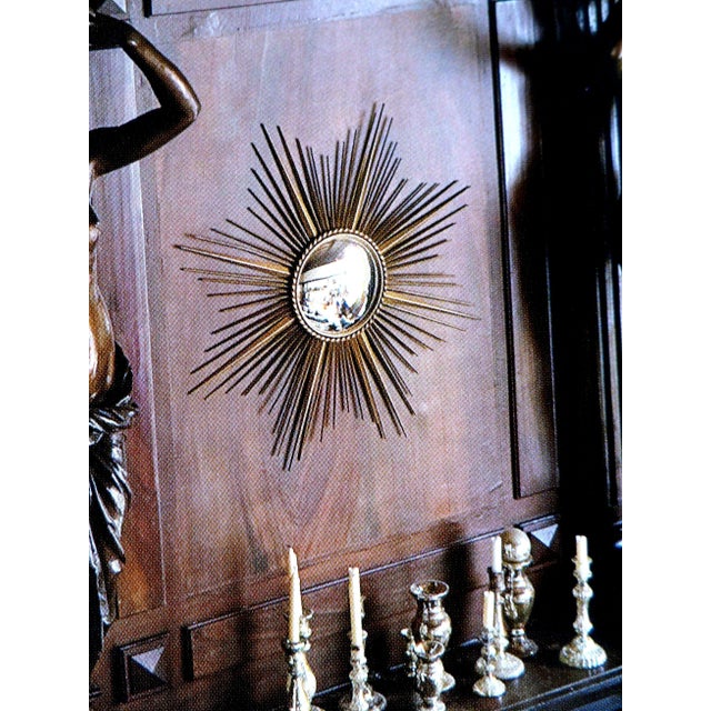 Vintage Chaty Vallauris French Sunburst Mirror For Sale In Miami - Image 6 of 6