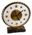 Starry Table Clock in Marble, Brass and Glass by Bayard and Lalique, 1950s For Sale
