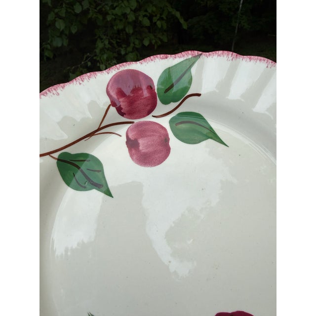 Vintage Blue Ridge Pottery Crab Apple Large Serving Platter For Sale - Image 4 of 8