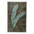 Large Glass Leaves Wall Art on Faux Stone For Sale