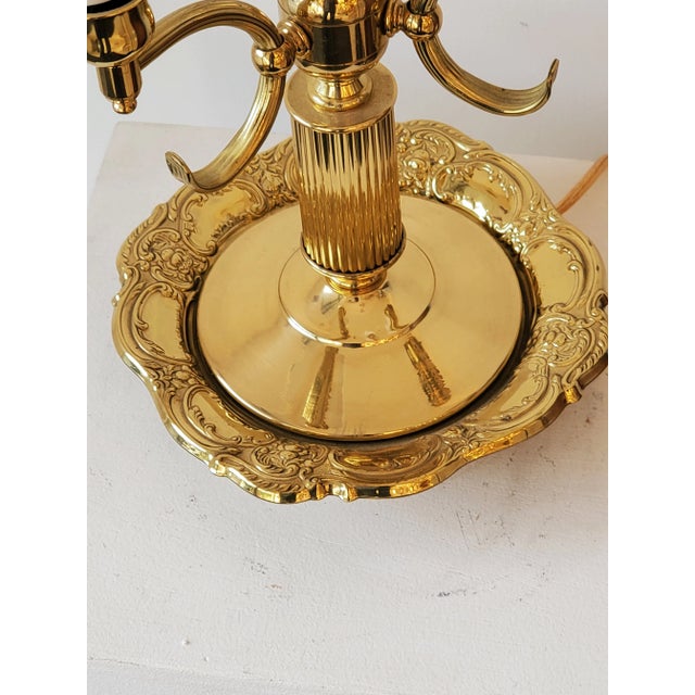 Metal Mid-Century Bouillotte Table Lamp For Sale - Image 7 of 10