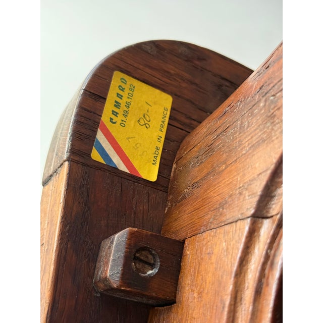 1946 Signed Marcel Bibaut French Oak Table - Authentic Modern Farmhouse - French Provincial Louis XV For Sale - Image 12 of 12