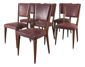 Vintage Chairs by Vittorio Dassi, 1950s, Set of 6