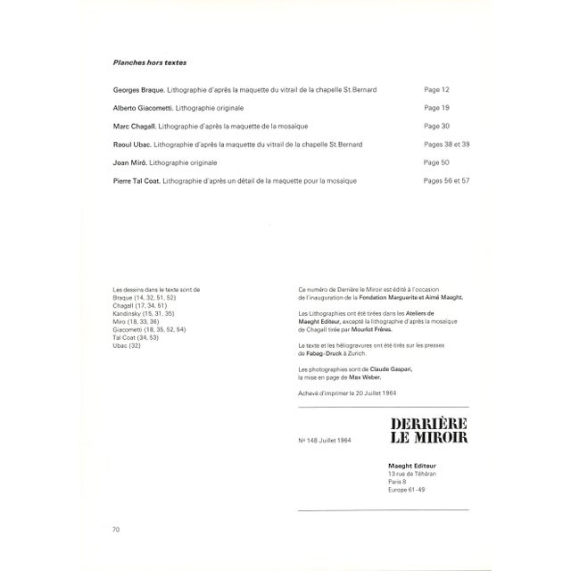 Joan Miró 1964 Lithograph "L'Arc" by Joan Miró For Sale - Image 4 of 4