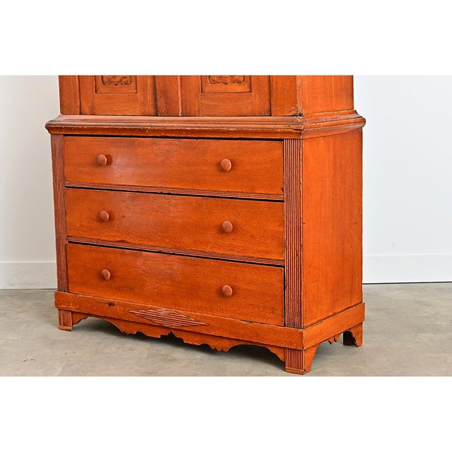 Swedish 18th Century Painted Linen Press For Sale - Image 4 of 16