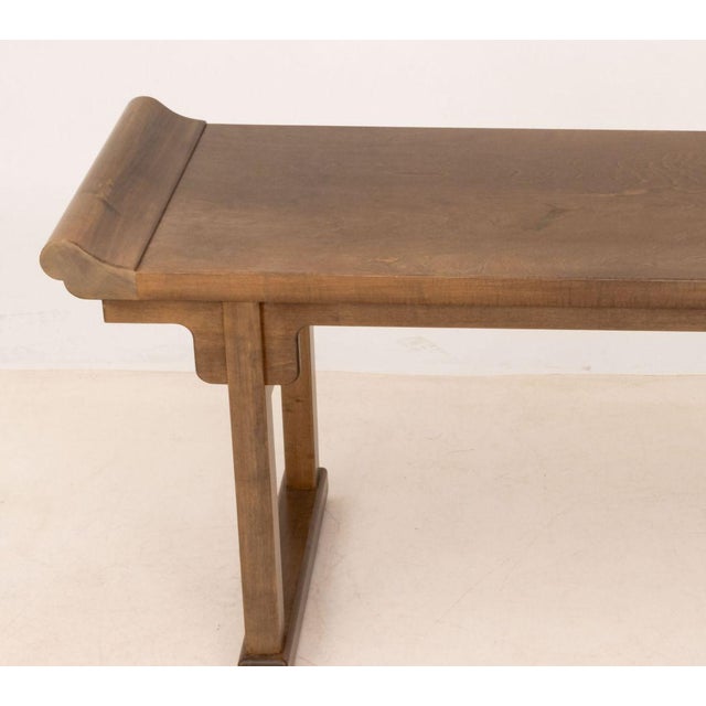 Asian Modern Wood Console Table For Sale - Image 4 of 10