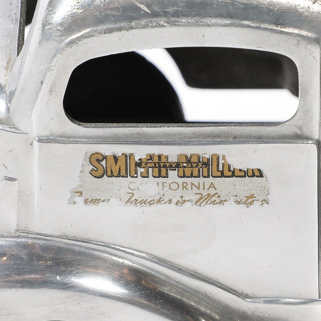 Metal Mid-Century Smith Miller Silver Streak Truck & Trailer in Aluminum For Sale - Image 7 of 18