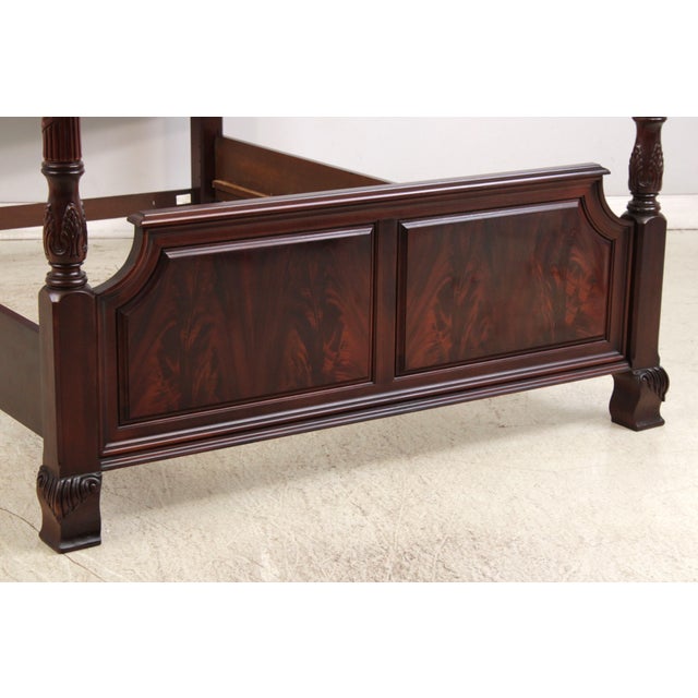 Brown Thomasville Queen Size Mahogany Poster Bed For Sale - Image 8 of 18
