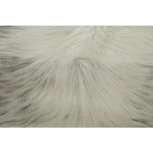 Rug & Kilim Rug & Kilim’s Contemporary Cowhide Rug With Natural Speckles in Black & White For Sale - Image 4 of 8