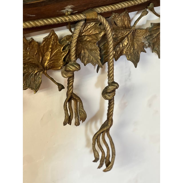 Vintage Mirror in Bronze, 1950s For Sale - Image 4 of 13