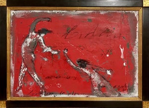 Alexis Gorodine, French Neo Expressionist Mixed Media Impasto Dancing Painting Alexis Gorodine, 2010