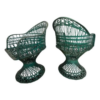 Spun Fibreglass Chairs by Russell Woodard, 1960s, Set of 2 For Sale