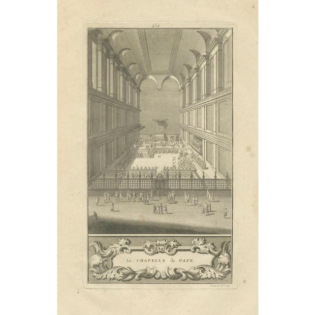 Picart, View of a Papal Ceremony in the Vatican, 1734, Print For Sale - Image 3 of 10