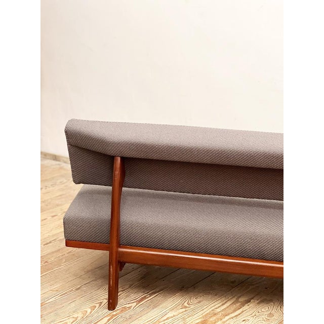 Mid-Century Three-Seater Sofa in Mahogany by Hans Bellmann for Wilkhahn, Germany, 1950s For Sale - Image 10 of 18