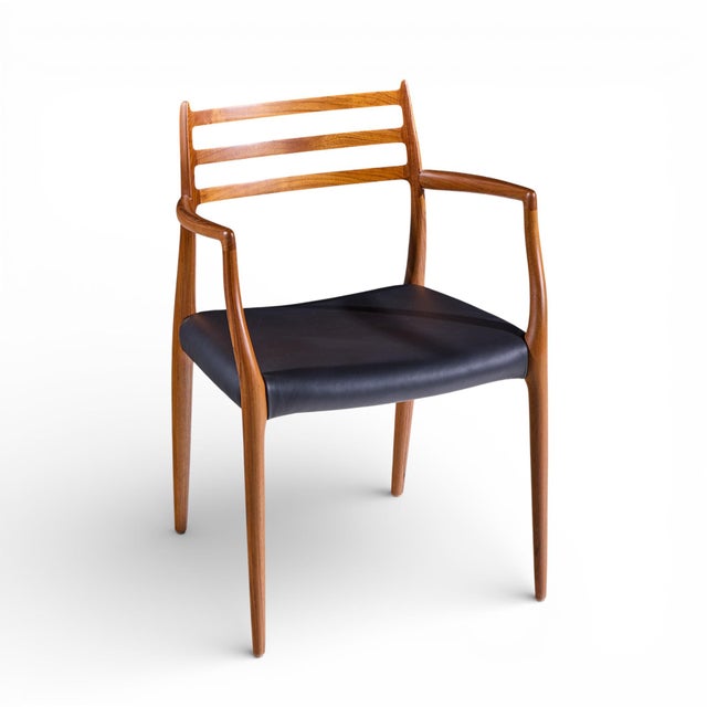 Niels Moller Model 62 Mid Century Danish Teak Captains Chairs - Pair For Sale - Image 12 of 13