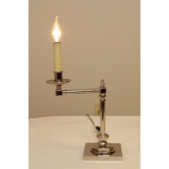 Vintage Chrome Swing Arm Desk Lamp For Sale - Image 4 of 13