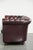Cowhide Chesterfield 2.5-Seater Sofa in Oxblood Red For Sale - Image 4 of 14