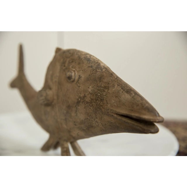 Vintage African Bronze Fish For Sale - Image 4 of 8