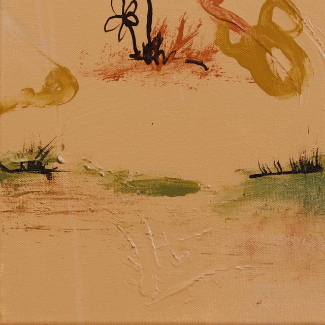 Carmelized - Original Abstract Landscape Graffiti Inspired Mixed Media Painting on Canvas by Amber Goldhammer For Sale In Los Angeles - Image 6 of 9
